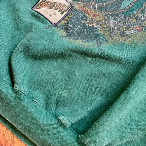 Vintage 90s Eddie Bauer "Field's Finest" Black Lab Sweatshirt - Made in USA - Picture 14 of 16